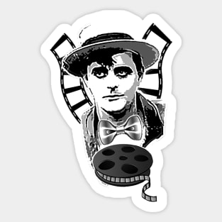 Silent film actor and movies Sticker